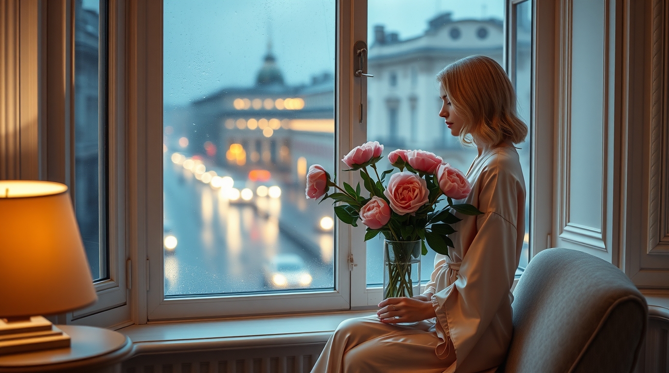 Элегантный интерьер с помощью стеклянных ваз